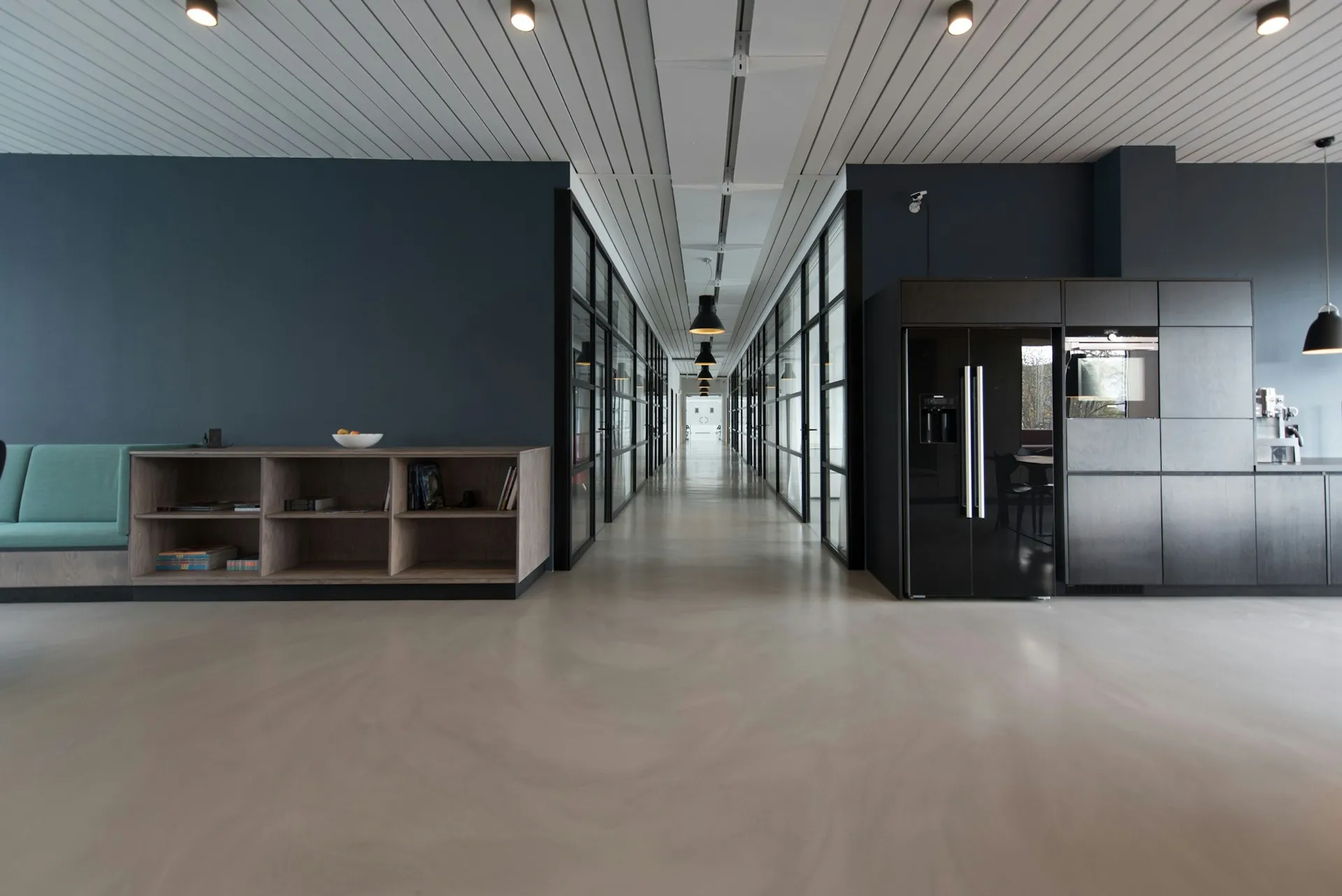 A quiet, refined office interior ready for a focused conversation